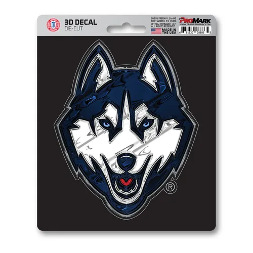 Fan Mats Uconn Huskies 3D Decal Sticker