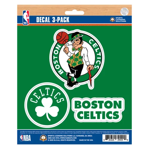 Fan Mats Boston Celtics 3 Piece Decal Sticker Set