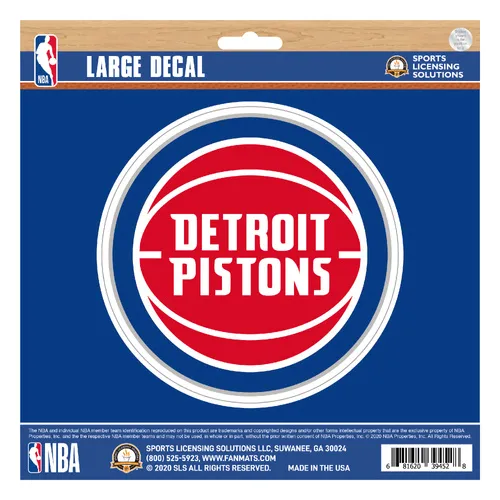 Fan Mats Detroit Pistons Large Decal Sticker