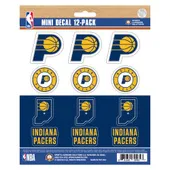 Fan Mats Indiana Pacers 12 Count Mini Decal Sticker Pack