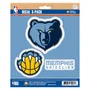 Fan Mats Memphis Grizzlies 3 Piece Decal Sticker Set