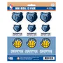Fan Mats Memphis Grizzlies 12 Count Mini Decal Sticker Pack