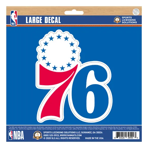 Fan Mats Philadelphia 76Ers Large Decal Sticker