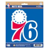 Fan Mats Philadelphia 76Ers Matte Decal Sticker