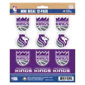 Fan Mats Sacramento Kings 12 Count Mini Decal Sticker Pack