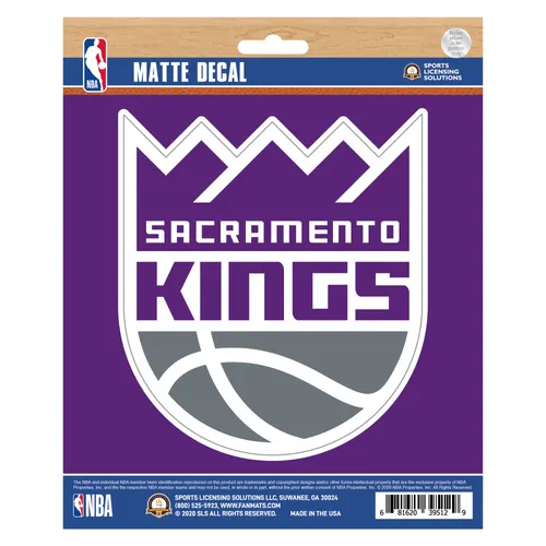 Fan Mats Sacramento Kings Matte Decal Sticker