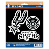 Fan Mats San Antonio Spurs 3 Piece Decal Sticker Set