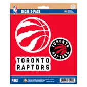 Fan Mats Toronto Raptors 3 Piece Decal Sticker Set