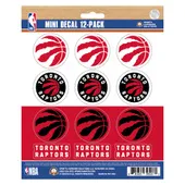 Fan Mats Toronto Raptors 12 Count Mini Decal Sticker Pack