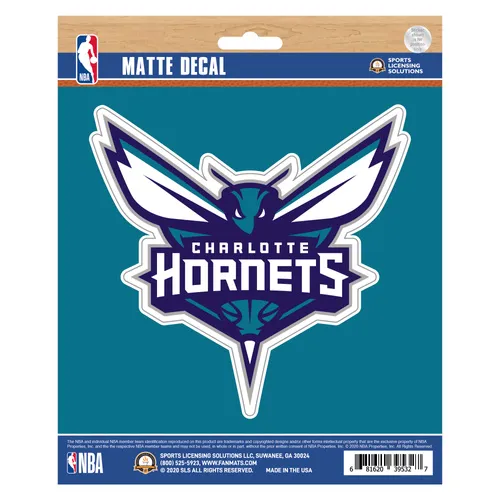 Fan Mats Charlotte Hornets Matte Decal Sticker