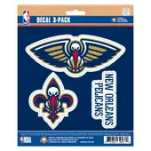 Fan Mats New Orleans Pelicans 3 Piece Decal Sticker Set