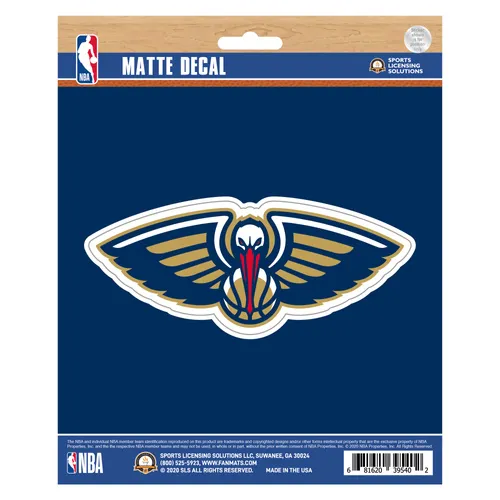 Fan Mats New Orleans Pelicans Matte Decal Sticker