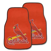 Fan Mats St. Louis Cardinals Carpet Car Mat Set - 2 Pieces