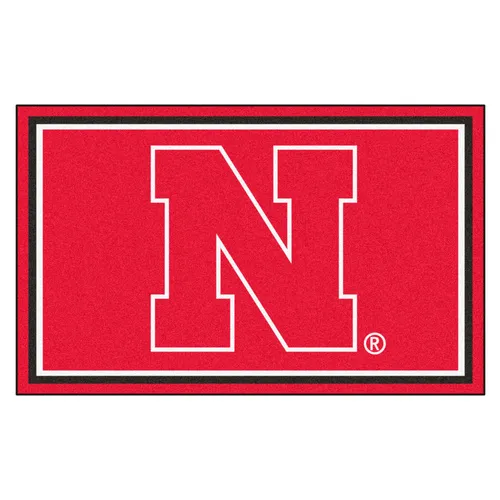 Fan Mats Nebraska Cornhuskers 4Ft. X 6Ft. Plush Area Rug