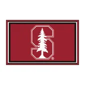 Fan Mats Stanford Cardinal 4Ft. X 6Ft. Plush Area Rug