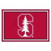 Fan Mats Stanford Cardinal 5Ft. X 8 Ft. Plush Area Rug