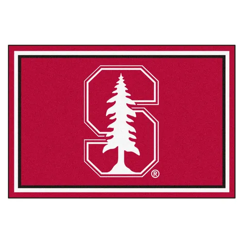 Fan Mats Stanford Cardinal 5Ft. X 8 Ft. Plush Area Rug