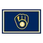 Fan Mats Milwaukee Brewers 4Ft. X 6Ft. Plush Area Rug