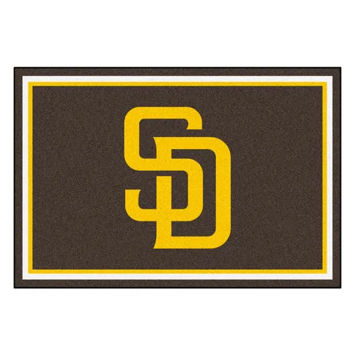 Fan Mats San Diego Padres 5Ft. X 8 Ft. Plush Area Rug