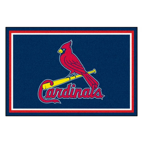 Fan Mats St. Louis Cardinals 5Ft. X 8 Ft. Plush Area Rug