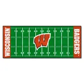 Fan Mats Wisconsin Badgers Field Runner Mat - 30In. X 72In.