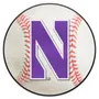 Fan Mats Northwestern Wildcats Baseball Rug - 27In. Diameter
