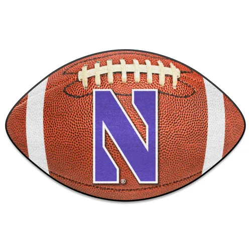 Fan Mats Northwestern Wildcats Football Rug - 20.5In. X 32.5In.