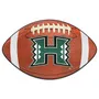 Fan Mats Hawaii Rainbows Football Rug - 20.5In. X 32.5In.