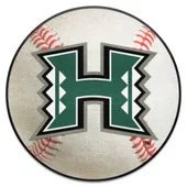 Fan Mats Hawaii Rainbows Baseball Rug - 27In. Diameter