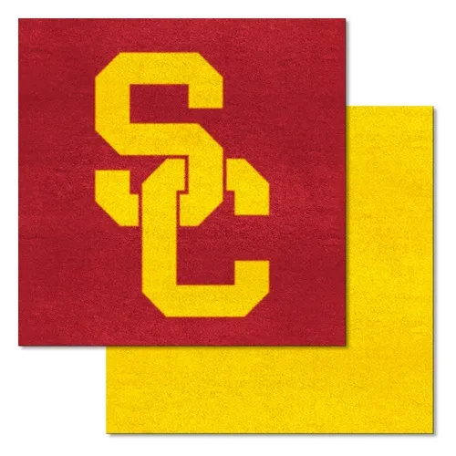 Fan Mats Southern California Trojans Team Carpet Tiles - 45 Sq Ft.