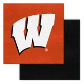 Fan Mats Wisconsin Badgers Team Carpet Tiles - 45 Sq Ft.