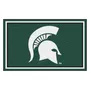 Fan Mats Michigan State Spartans 4Ft. X 6Ft. Plush Area Rug