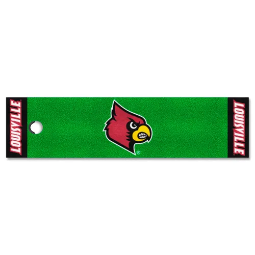 Fan Mats Louisville Cardinals Putting Green Mat - 1.5Ft. X 6Ft.