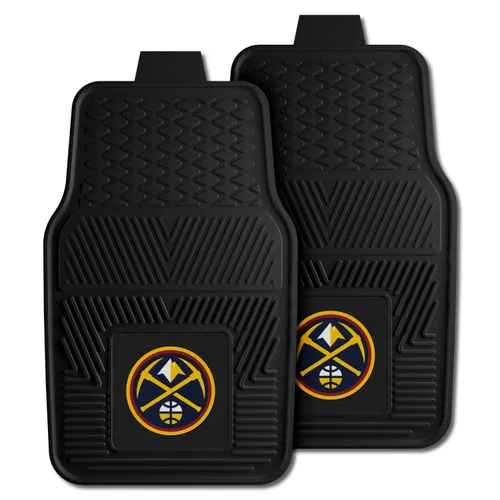 Fan Mats Denver Nuggets Heavy Duty Car Mat Set - 2 Pieces