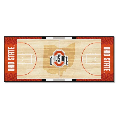 Fan Mats Ohio State Buckeyes Court Runner Rug - 30In. X 72In.