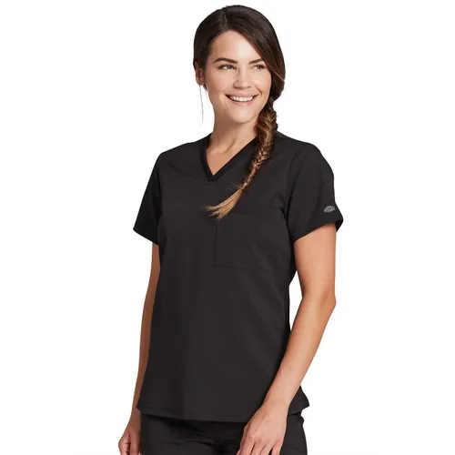 Dickies Women Tuckable V-Neck Top DK812. Embroidery is available on this item.