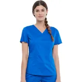 Cherokee Workwear Women V-Neck Top WW612P