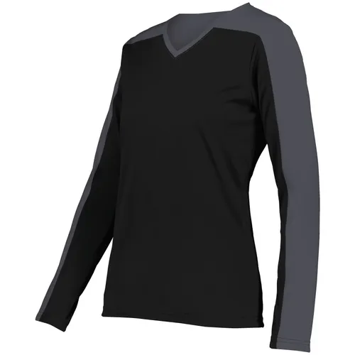 Holloway Ladies Momentum Team Long Sleeve Tee 223702. Printing is available for this item.