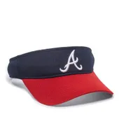 Outdoor Cap Inc. Team Mlb Visor MLB-185 ATLANTA BRAVES