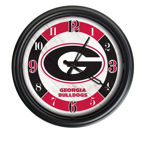 Holland University of Georgia (G) 14" Indoor/Outdoor LED Wall Clock. Free shipping.  Some exclusions apply.