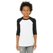 Bella+Canvas Youth 3/4 Sleeve Baseball Tee 3200Y