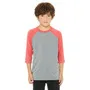 Bella+Canvas Youth 3/4 Sleeve Baseball Tee 3200Y