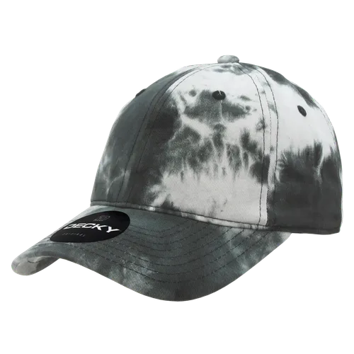 Decky Tie Dye Relaxed Cotton Cap 7205. Embroidery is available on this item.