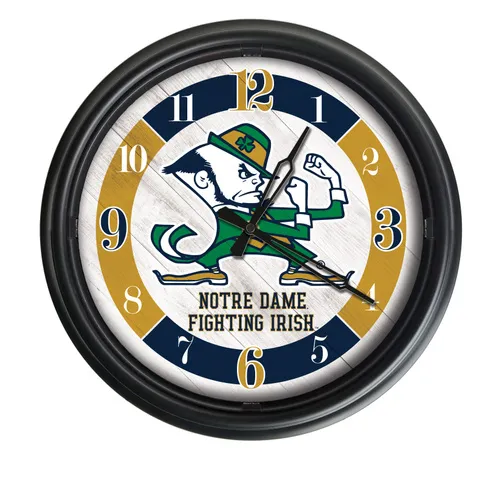 Holland Notre Dame (Leprechaun) 14" Indoor/Outdoor LED Wall Clock. Free shipping.  Some exclusions apply.