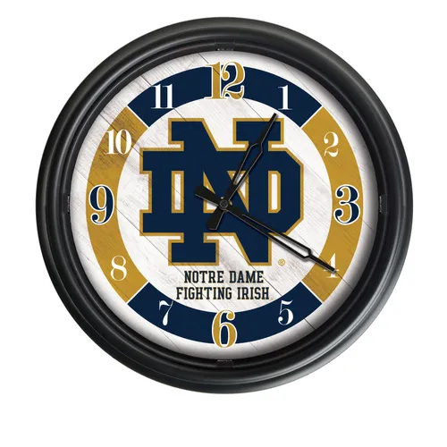 Holland Notre Dame (ND) 14" Indoor/Outdoor LED Wall Clock. Free shipping.  Some exclusions apply.