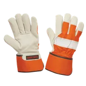 Tough Duck Thinsulate Lined Leather Hi-Vis Fitter Glove G79416