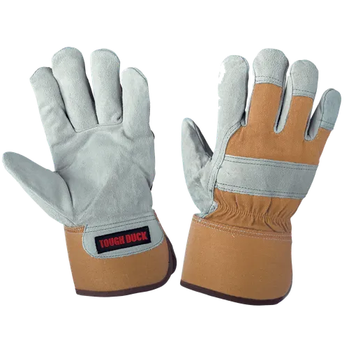 Tough Duck Cow Split Palm Lined Fitter Glove GI560X