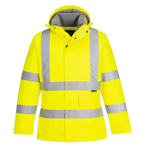 Portwest Eco Hi-Vis Winter Jacket EC60. Decorated in seven days or less.