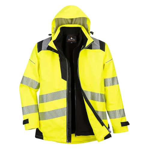 Portwest Pw3 Hi-Vis 3In1 Jacket PW365. Decorated in seven days or less.