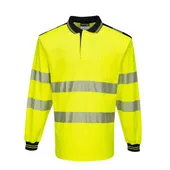 Portwest Pw3 Hi-Vis Polo Shirt L/S T184